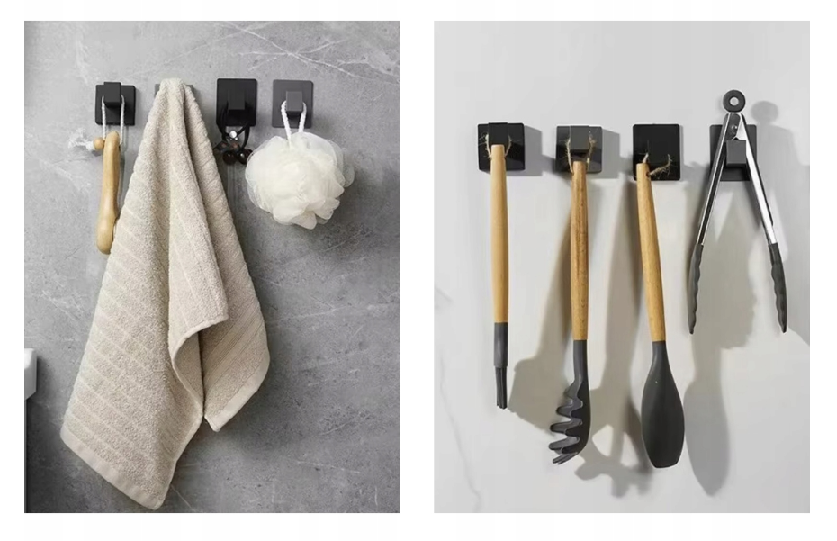 praktična metalna samoljepljiva vješalica 4 kom